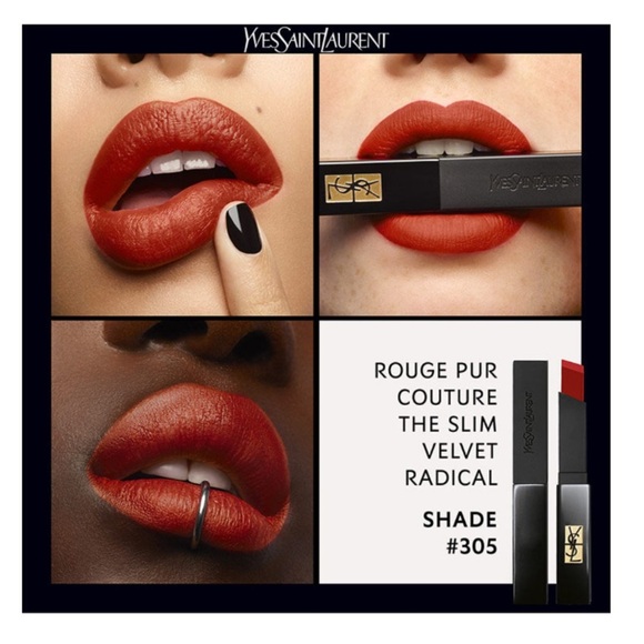 NIB 305- Orange Surge YSL THE SLIM VELVET RADICAL MATTE LIPSTICK - Picture 3 of 5